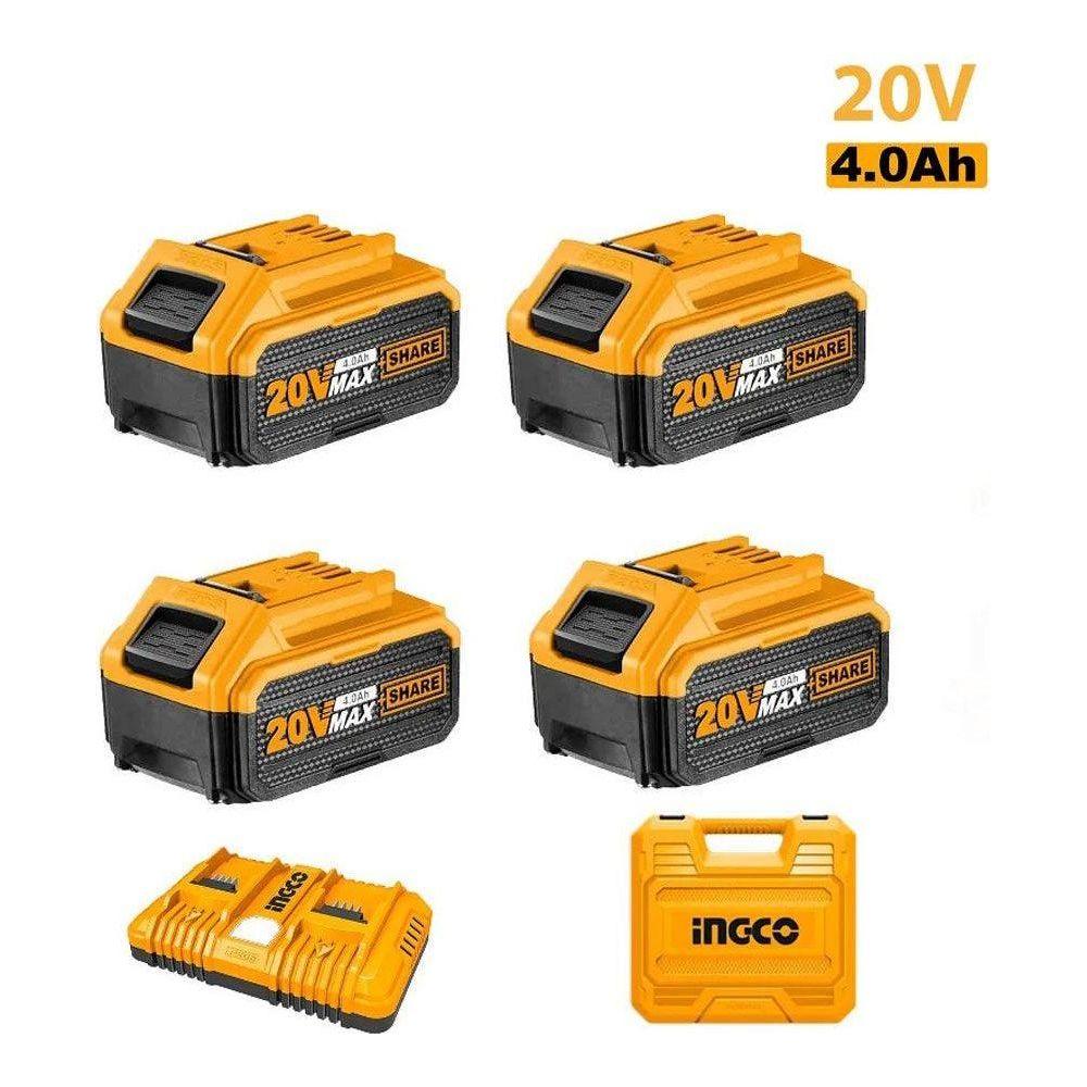 Ingco FBCLI20244 Li-Ion Battery And Charger Kit - KHM Megatools Corp. Ingco FBCLI20244 Li-Ion Battery And Charger Kit - KHM Megatools Corp.